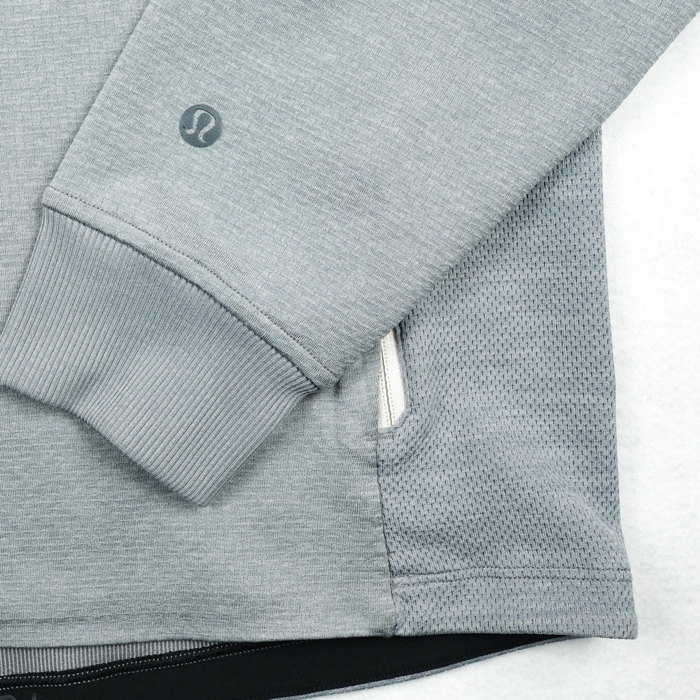 Lululemon Hoodie Mens Activewear M Gray Yoga Training Jogging - Picture 4 of 11